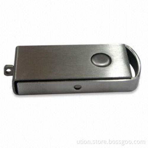 USB Flash Drive with Swivel Design, 1 to 32GB Memory Capacity, Free Sample